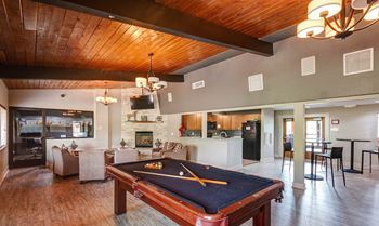 Billiards in clubhouse